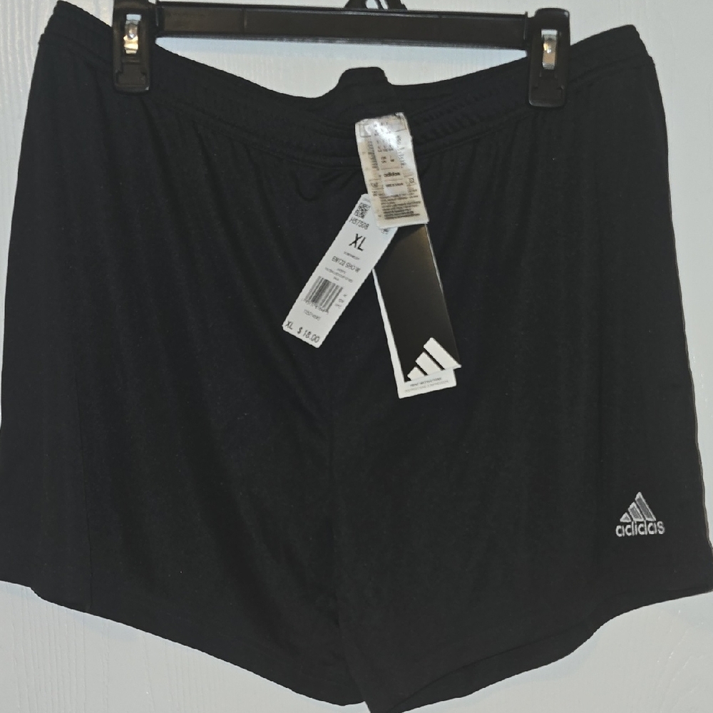 Womens Adidas Black Performance Soccer Shorts - XL